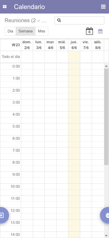 Odoo App Community - Calendario
