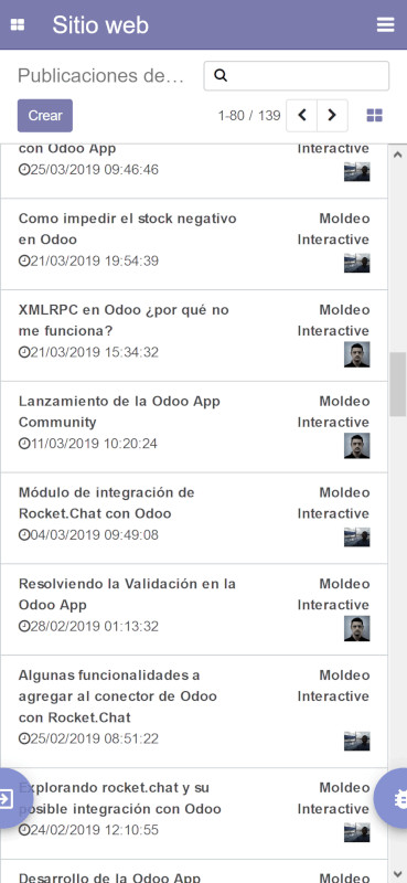 Odoo App Community - Blog